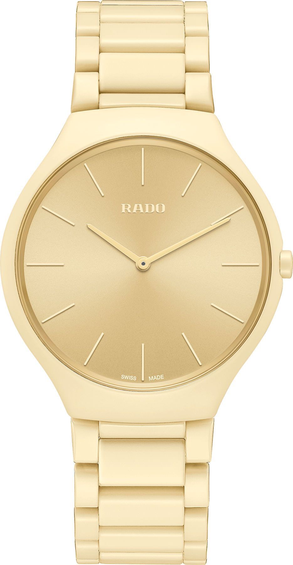 Rado True Thinline  Cream Dial 39 mm Quartz Watch For Unisex - 1