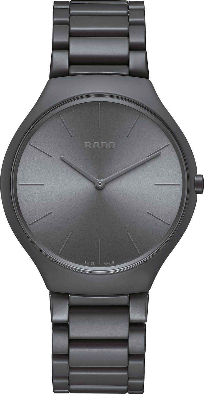 Rado True Thinline  Grey Dial 39 mm Quartz Watch For Unisex - 1