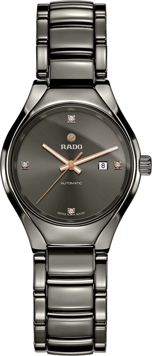 Rado True Round  Grey Dial 30 mm Automatic Watch For Women - 1