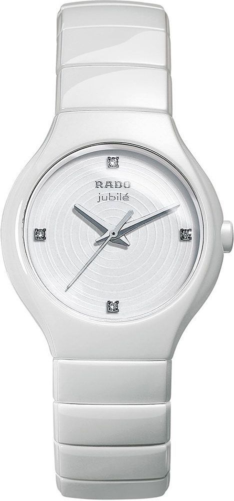 Rado True Round  White Dial 27 mm Quartz Watch For Women - 1