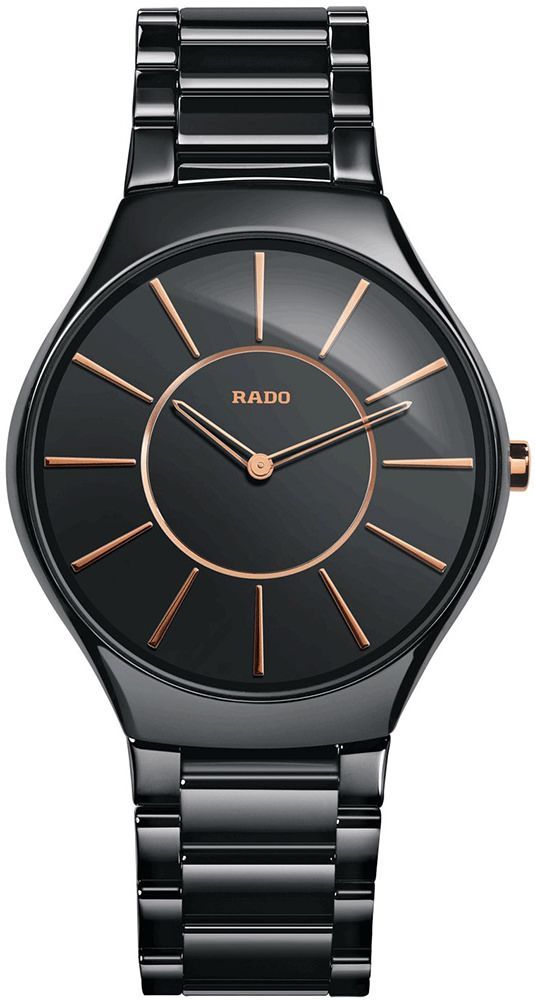 Rado  39 mm Watch in Black Dial For Men - 1