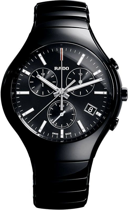 Rado True Round  Black Dial 40 mm Quartz Watch For Men - 1