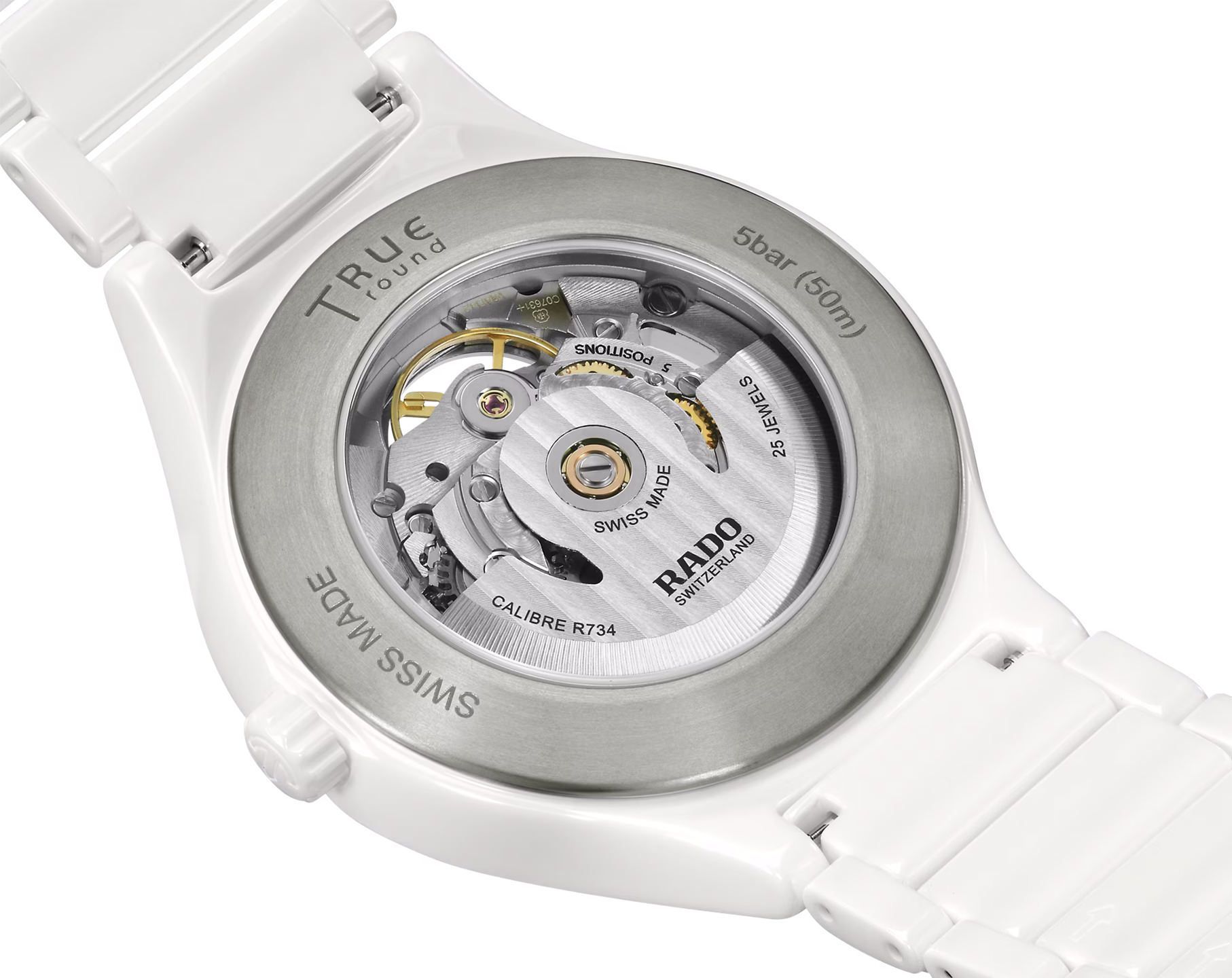 Rado True Round  White Dial 40 mm Automatic Watch For Unisex - 4