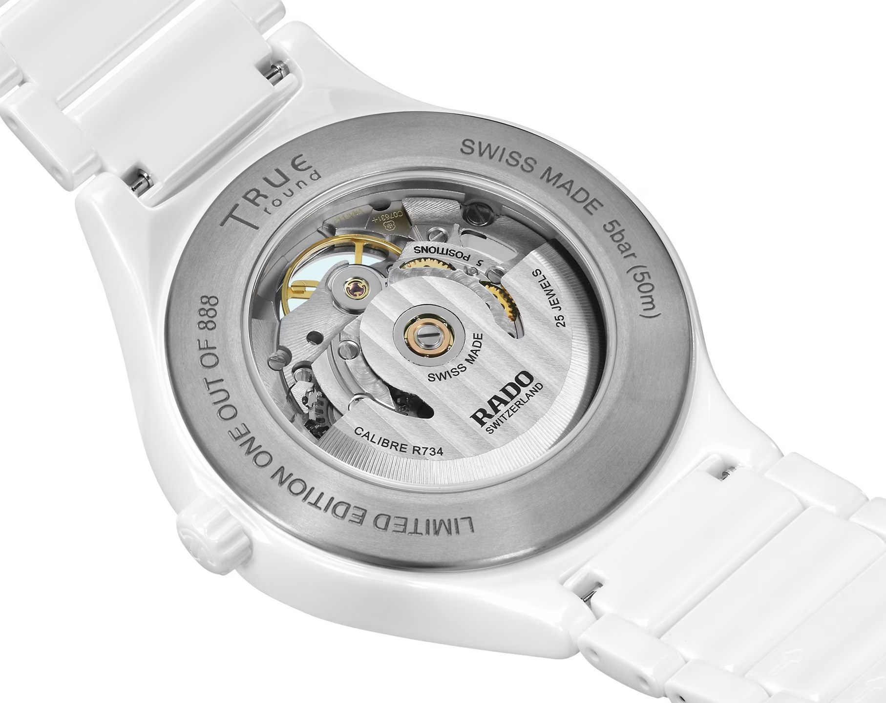 Rado True Round  White Dial 40 mm Automatic Watch For Unisex - 4