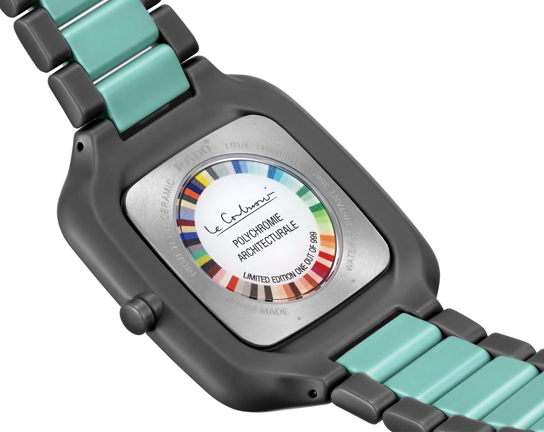 Rado True Square  Grey Dial 37 mm Quartz Watch For Unisex - 4