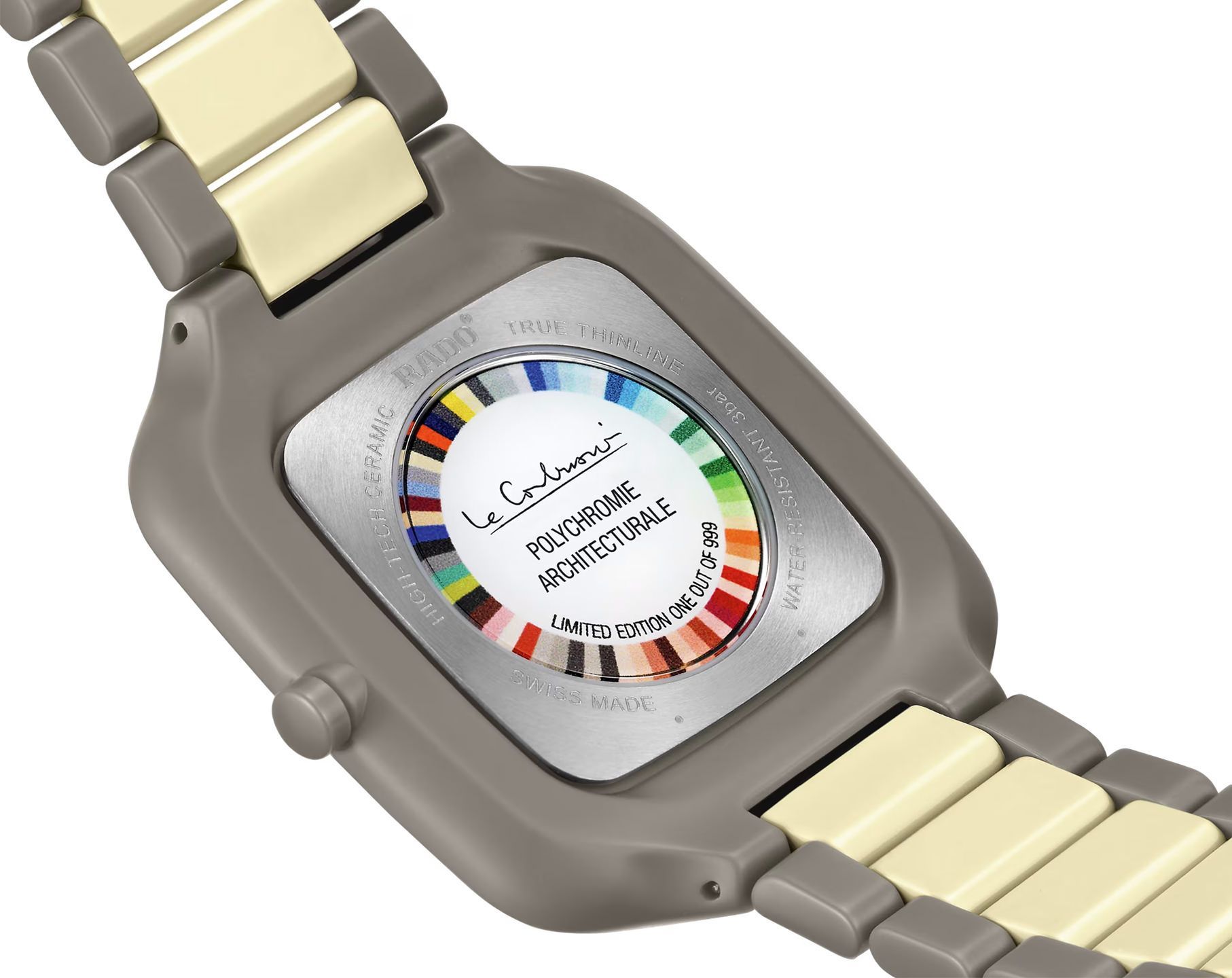 Rado True Square  Grey Dial 37 mm Quartz Watch For Unisex - 4
