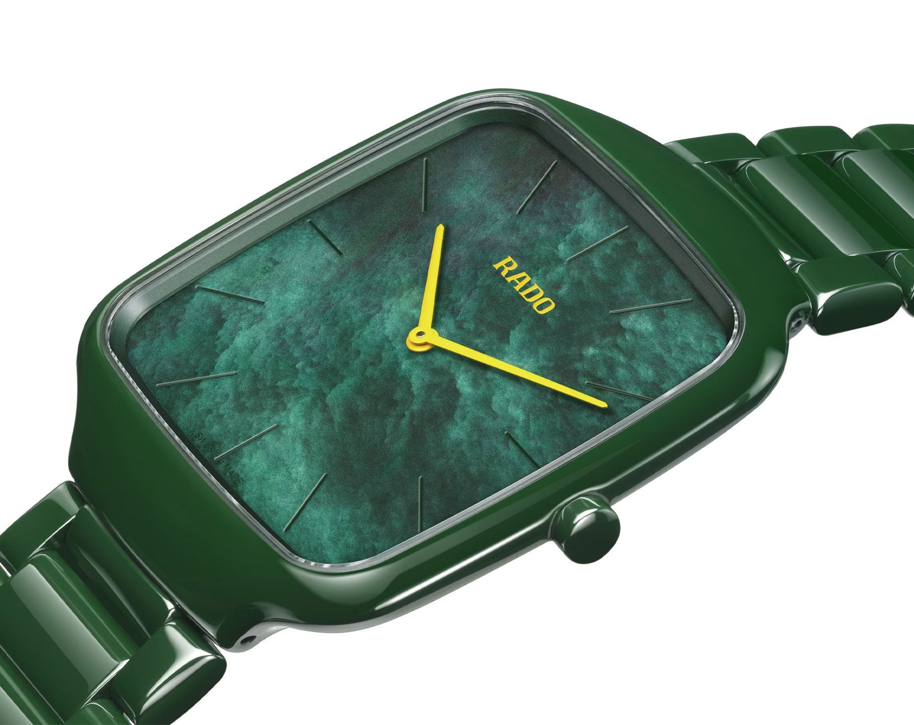 Rado True Square  Green MOP Dial 37 mm Quartz Watch For Unisex - 5