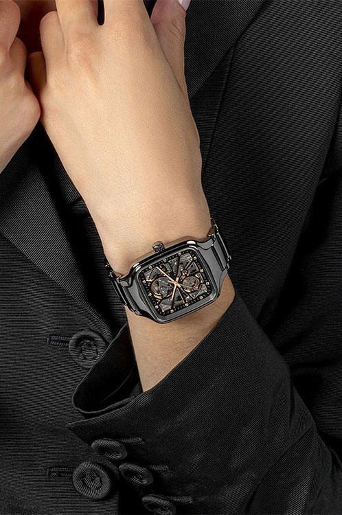 Rado True Square  Skeleton Dial 38 mm Automatic Watch For Unisex - 8