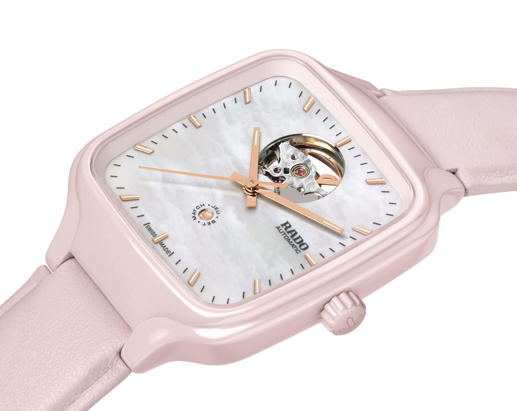 Rado True Square  White Dial 38 mm Automatic Watch For Women - 2