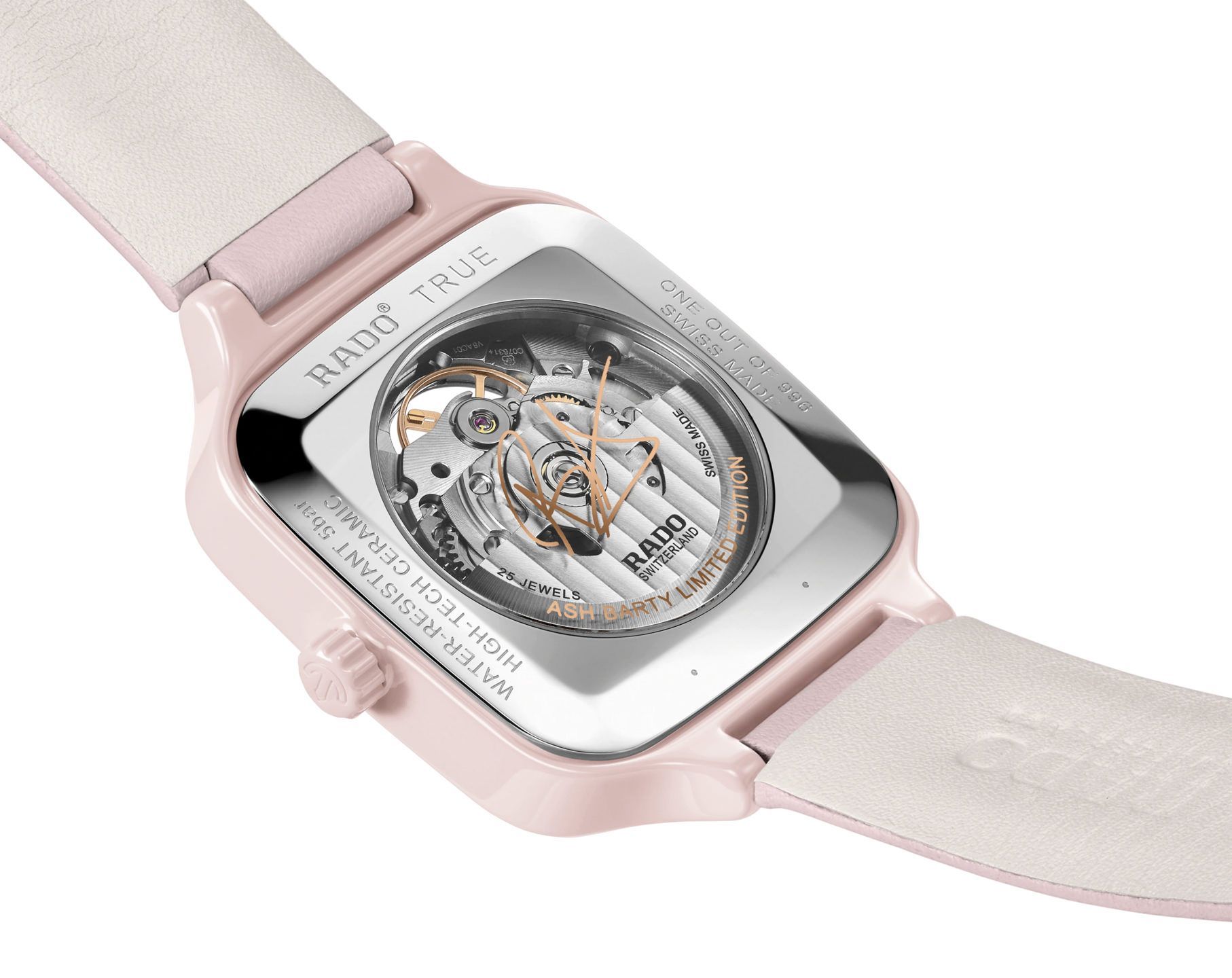 Rado True Square  White Dial 38 mm Automatic Watch For Women - 4