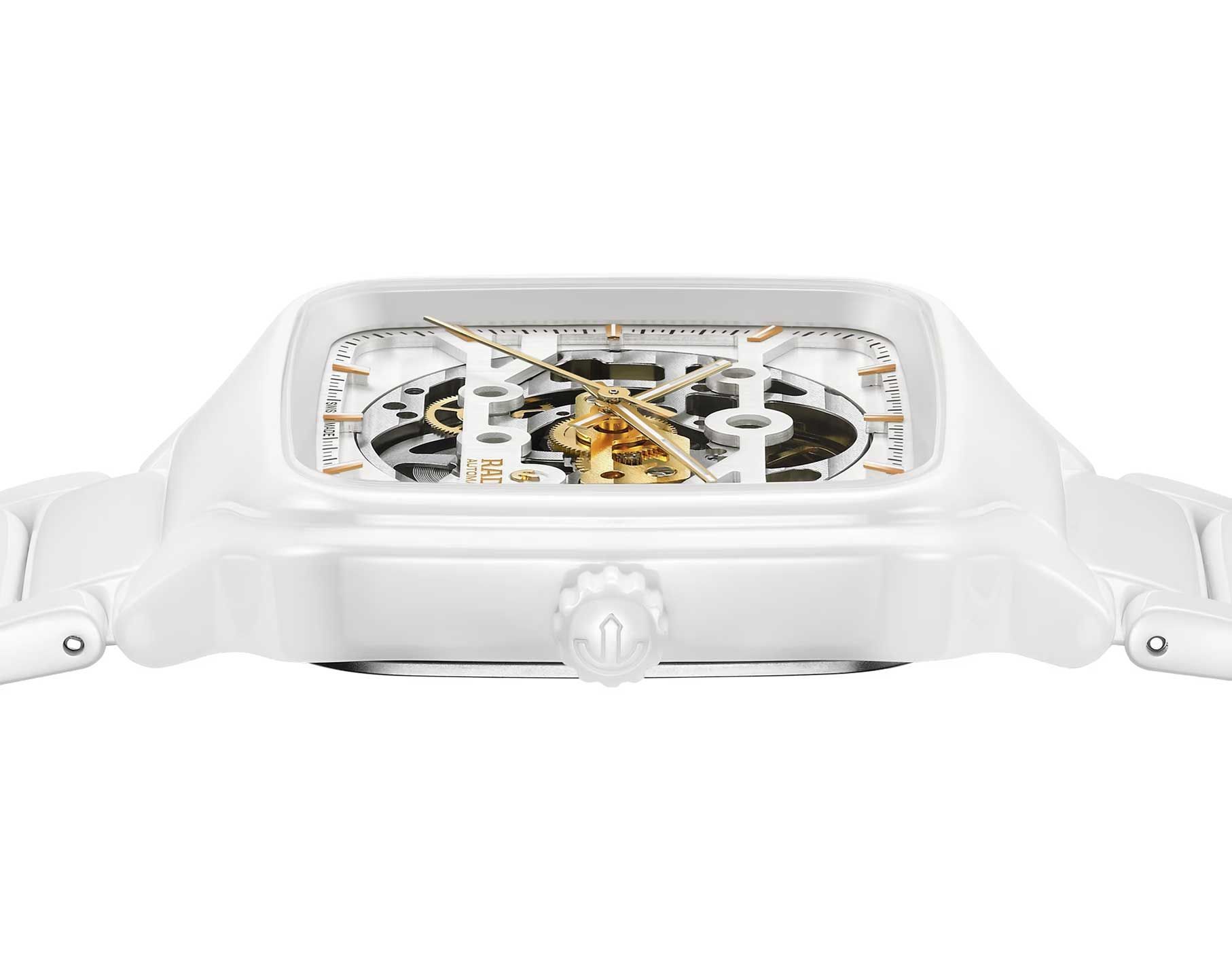 Rado True Square  Skeleton Dial 38 mm Automatic Watch For Unisex - 4