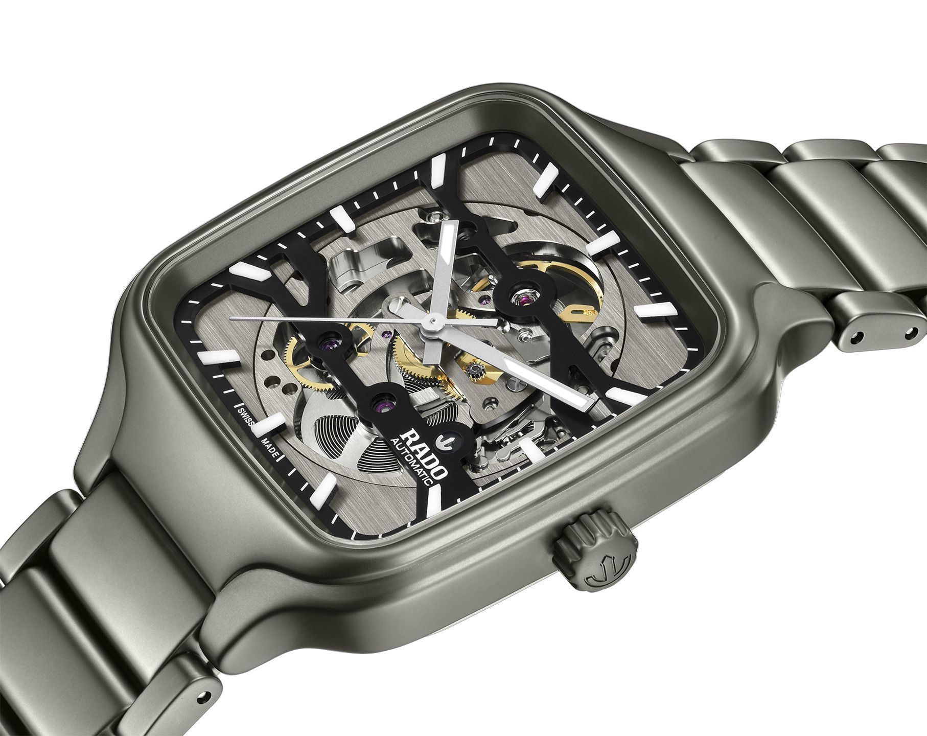 Rado True Square  Skeleton Dial 38 mm Automatic Watch For Unisex - 3