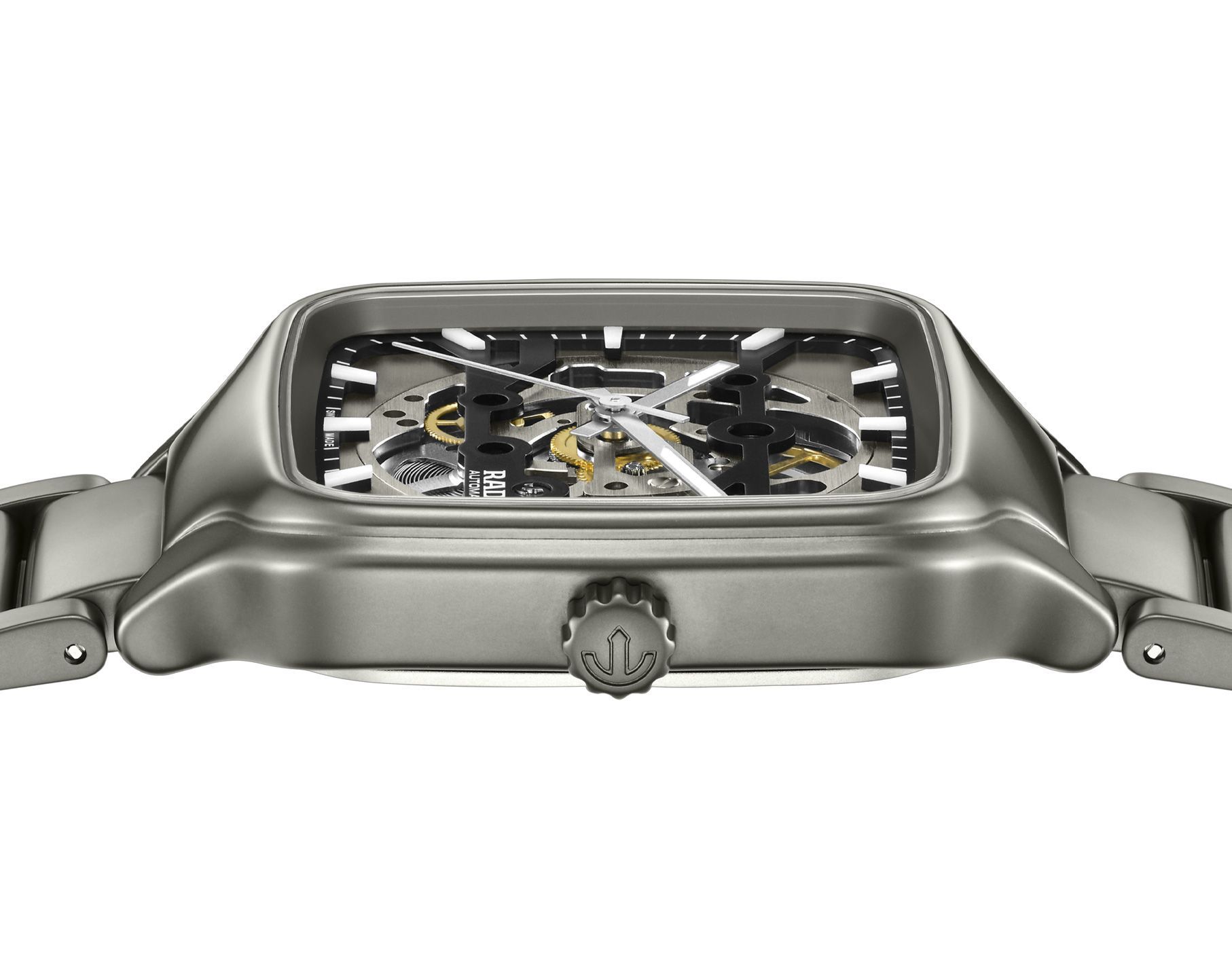 Rado True Square  Skeleton Dial 38 mm Automatic Watch For Unisex - 4