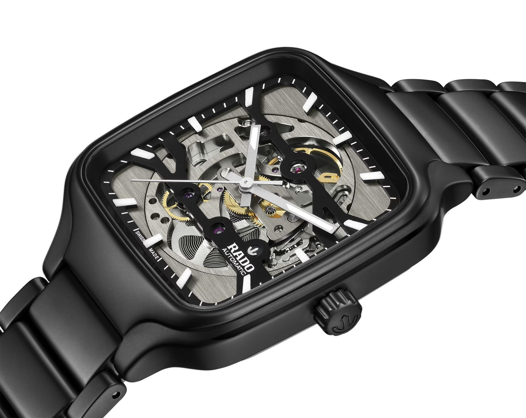 Rado True Square  Skeleton Dial 38 mm Automatic Watch For Unisex - 3