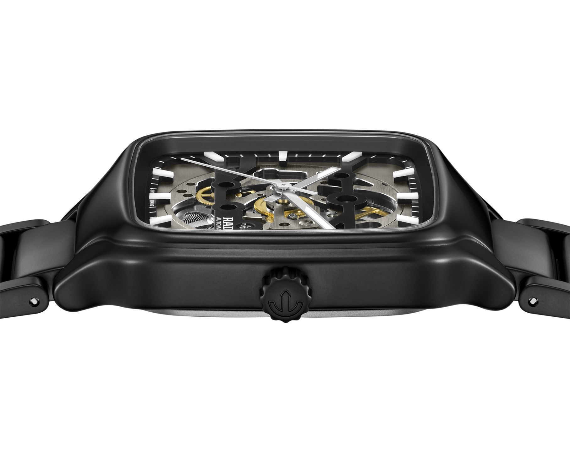 Rado True Square  Skeleton Dial 38 mm Automatic Watch For Unisex - 4