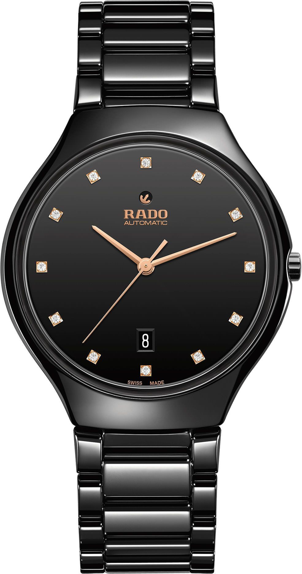 Rado  40 mm Watch in Black Dial For Unisex - 1