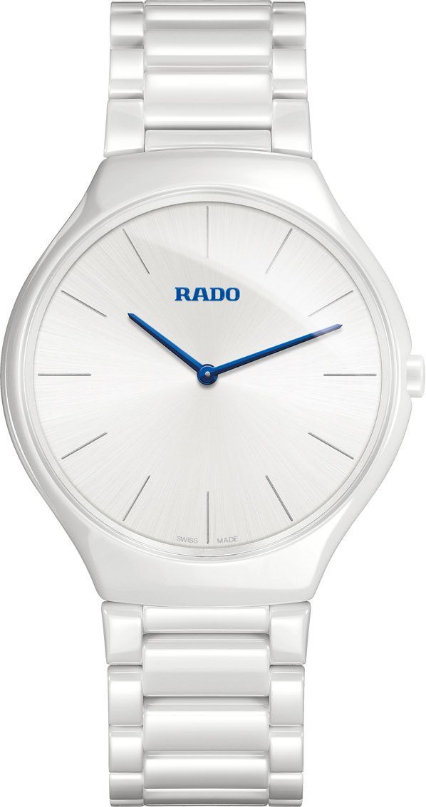 Rado True Thinline  White Dial 39 mm Quartz Watch For Unisex - 1