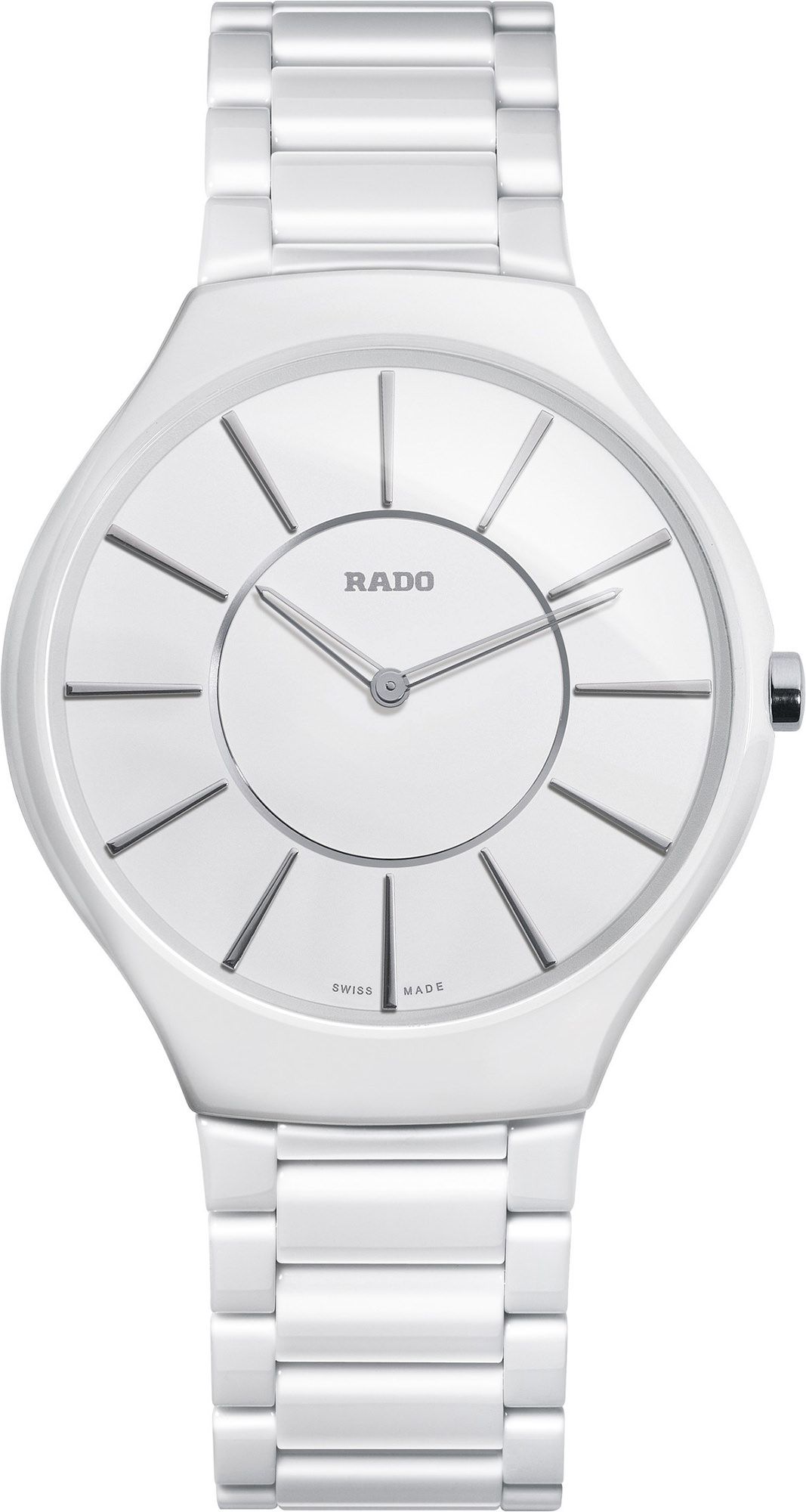 Rado True Thinline Quartz Women Watches in Round case White Dial