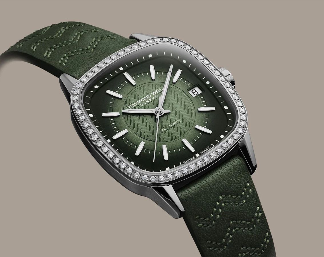 Raymond Weil Freelancer  Green Dial 34.5 mm Automatic Watch For Women - 4