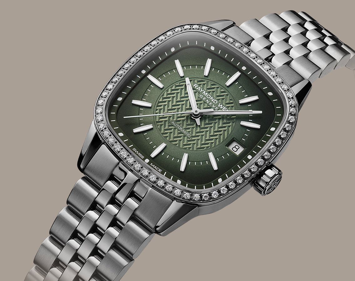 Raymond Weil Freelancer  Green Dial 34.5 mm Automatic Watch For Women - 5