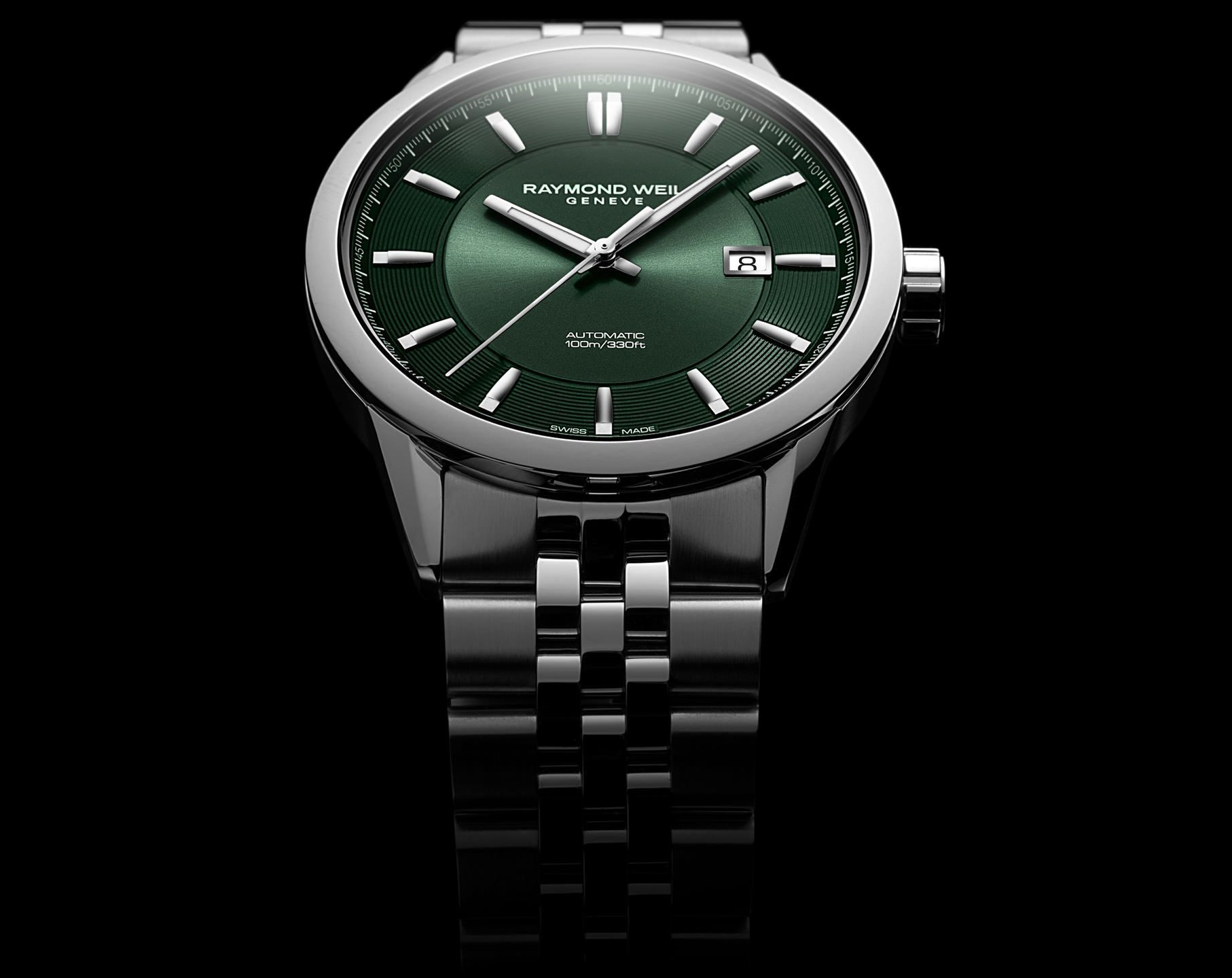 Raymond Weil Freelancer  Green Dial 42 mm Automatic Watch For Men - 6