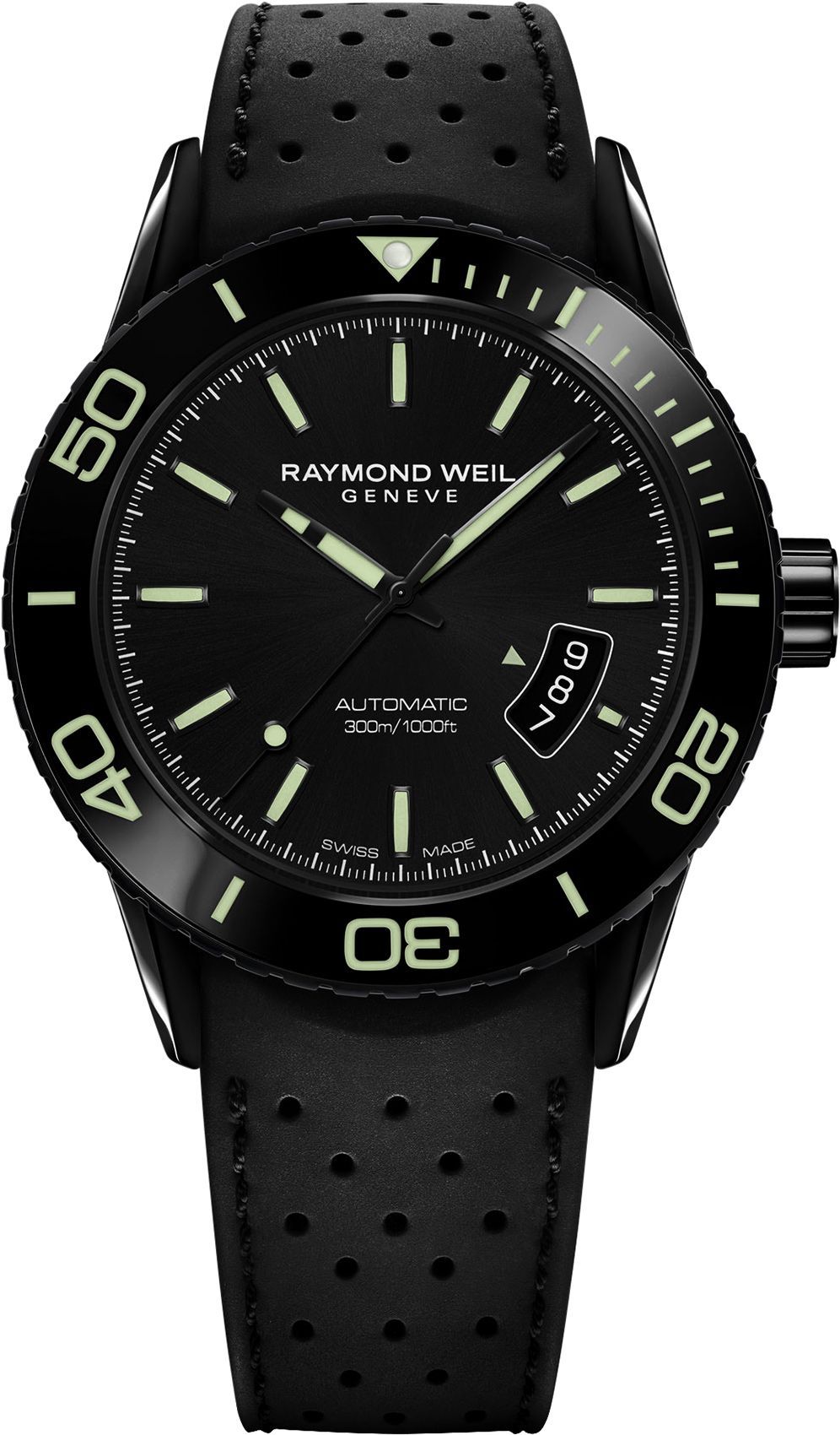 Raymond Weil Freelancer Realteam Black Dial 42.5 mm Automatic Watch For Men - 1