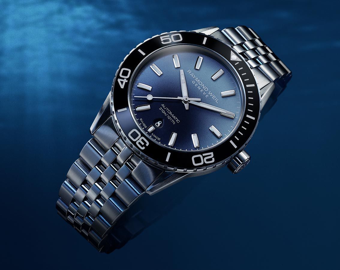 Raymond Weil Freelancer 42.5 mm Watch in Blue Dial