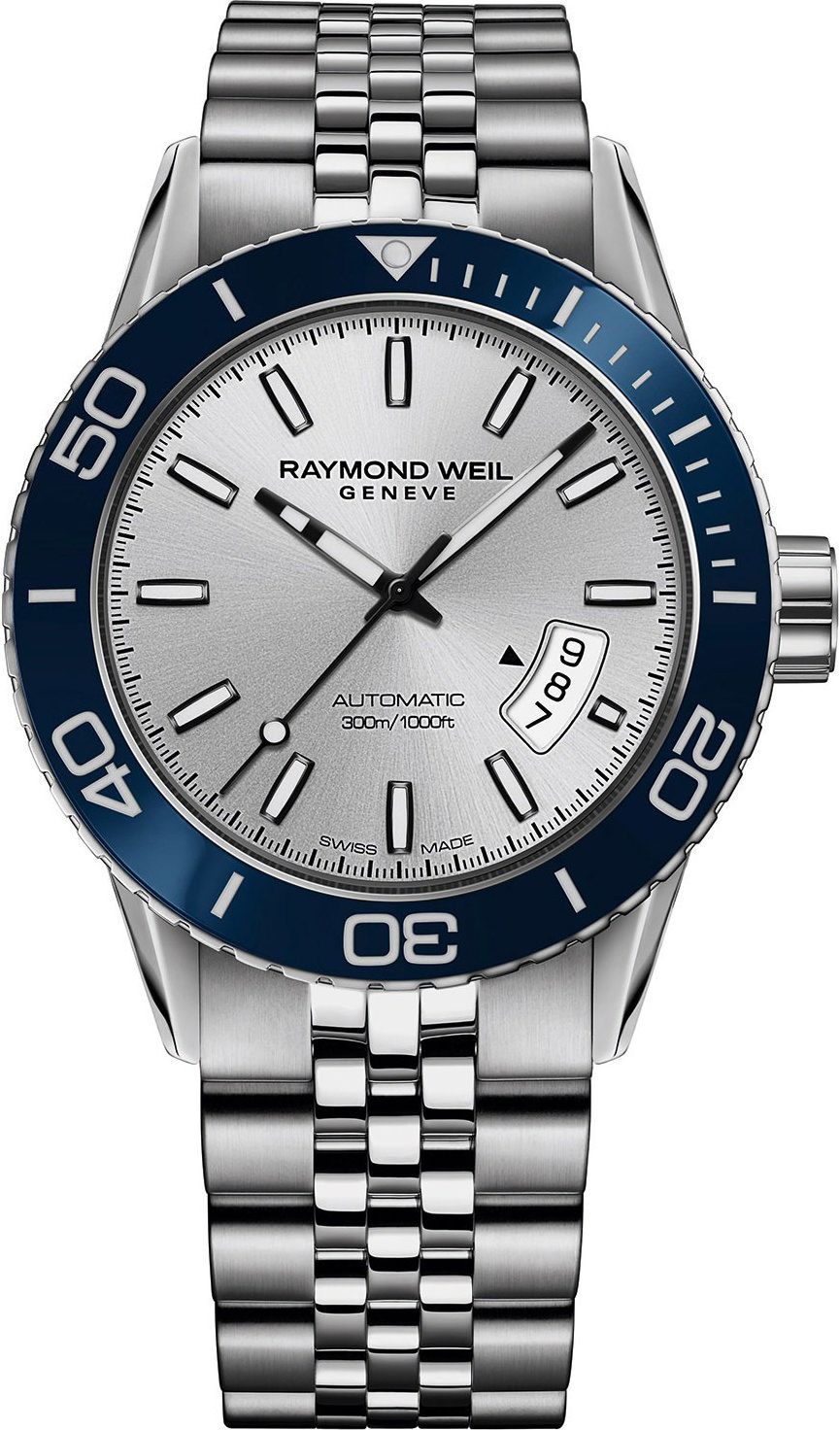 Raymond Weil Freelancer  Silver Dial 42.5 mm Automatic Watch For Men - 1