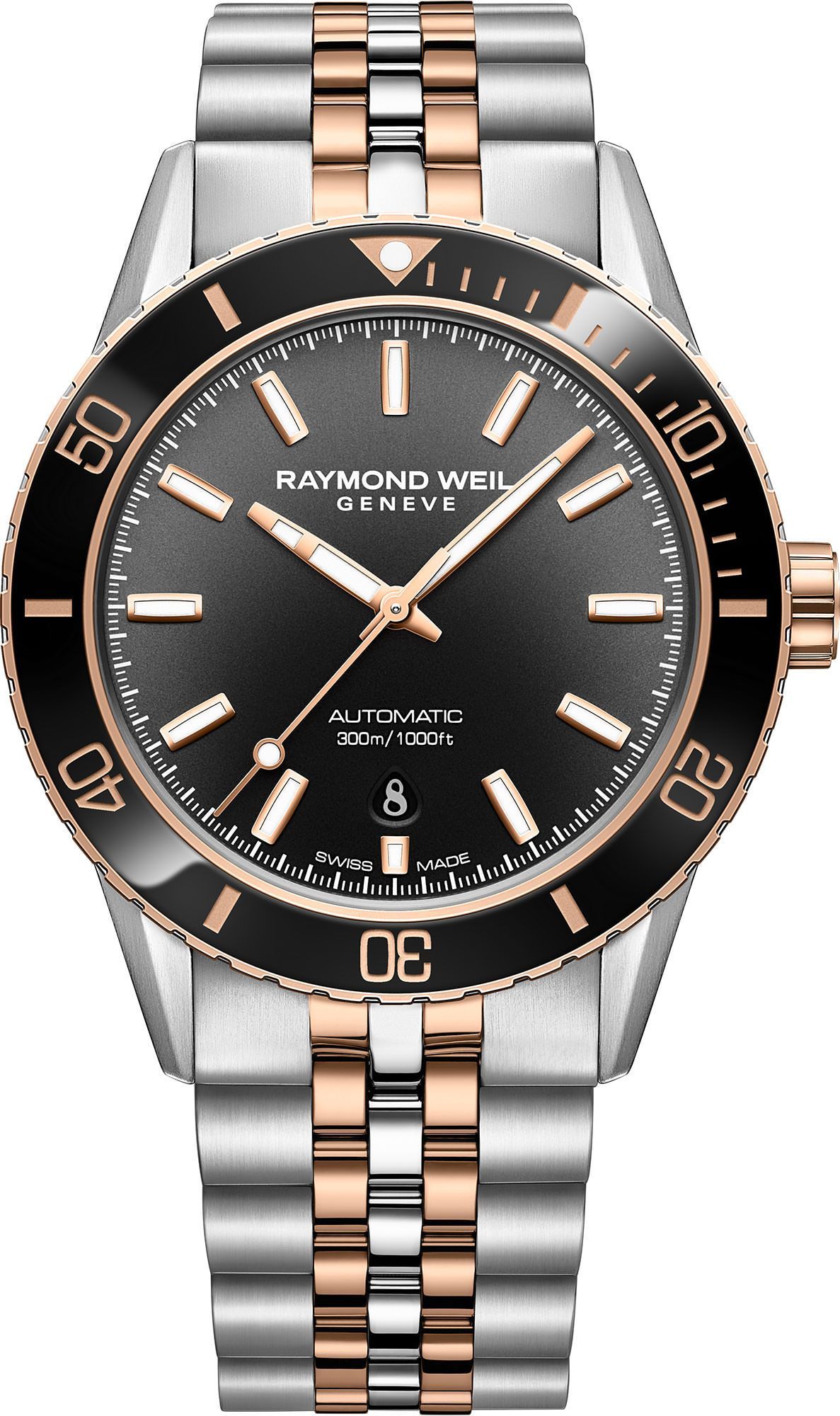Raymond Weil Freelancer  Black Dial 42.5 mm Automatic Watch For Men - 1