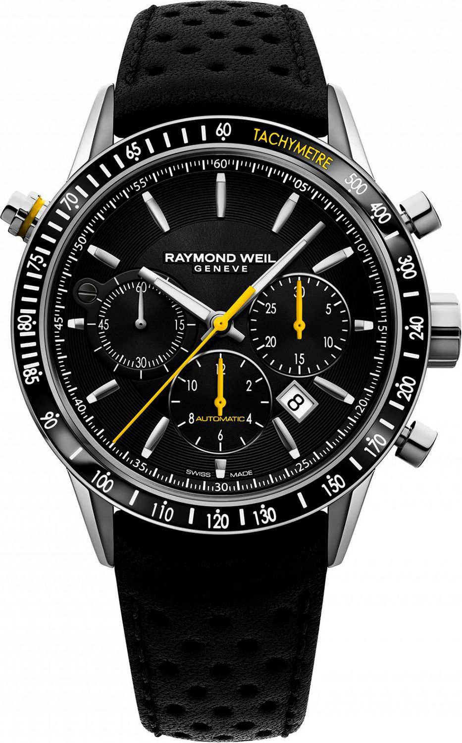Raymond Weil Freelancer  Black Dial 43 mm Automatic Watch For Men - 1