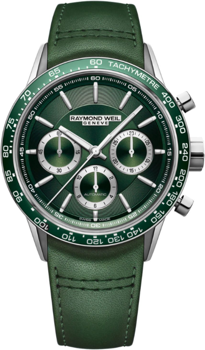Raymond Weil  43.5 mm Watch in Green Dial For Men - 1