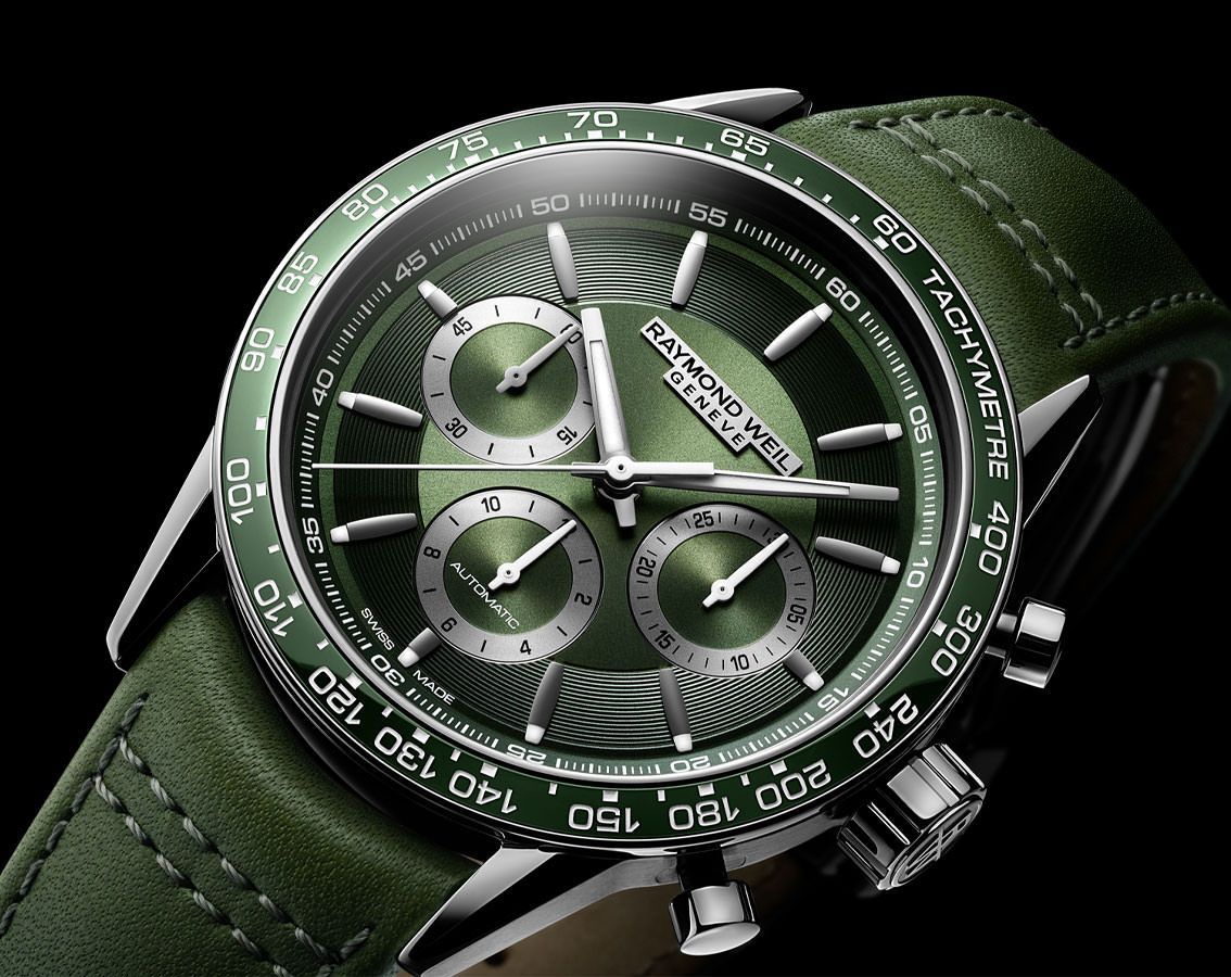 Raymond Weil  43.5 mm Watch in Green Dial For Men - 6