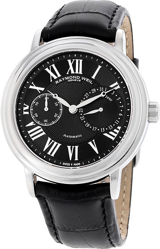 Raymond Weil Maestro  Black Dial 41.5 mm Automatic Watch For Men - 1