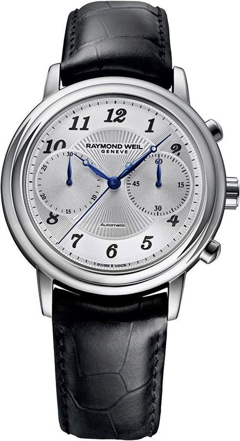 Raymond Weil Maestro  Silver Dial 41.5 mm Automatic Watch For Men - 1