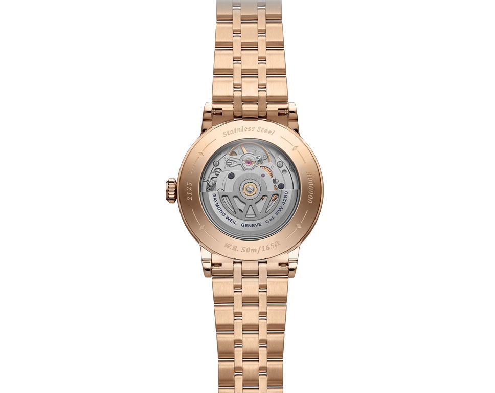 Raymond Weil Millesime  Burgundy Dial 35 mm Automatic Watch For Women - 2