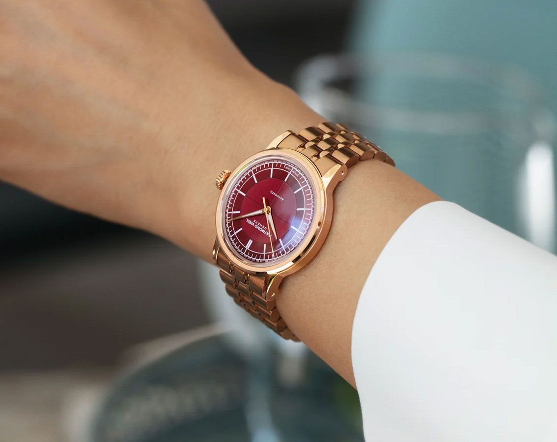 Raymond Weil Millesime  Burgundy Dial 35 mm Automatic Watch For Women - 4
