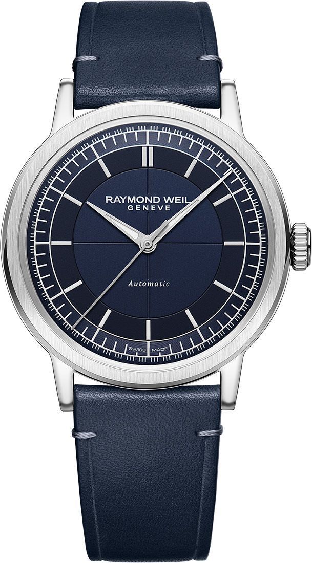 Raymond Weil Millesime  Blue Dial 39.5 mm Automatic Watch For Men - 1