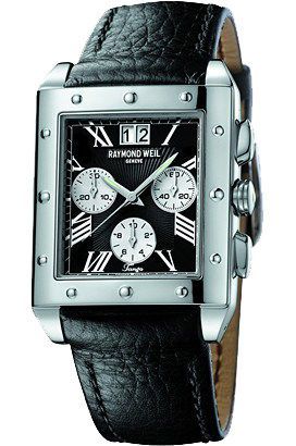Raymond Weil Tango  Black Dial 34 mm Quartz Watch For Men - 1
