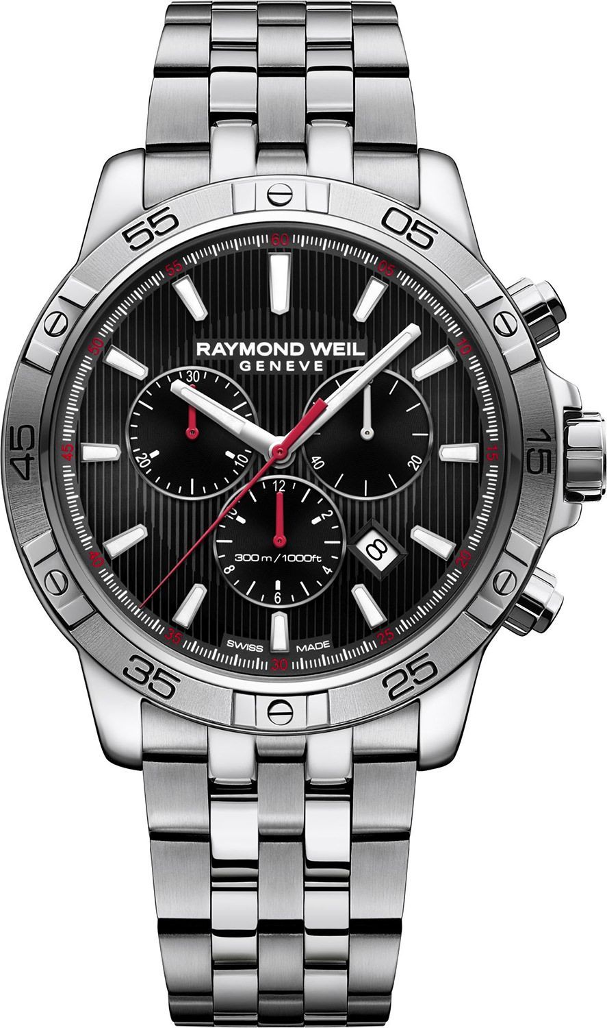 Raymond Weil Tango  Black Dial 43 mm Quartz Watch For Men - 1