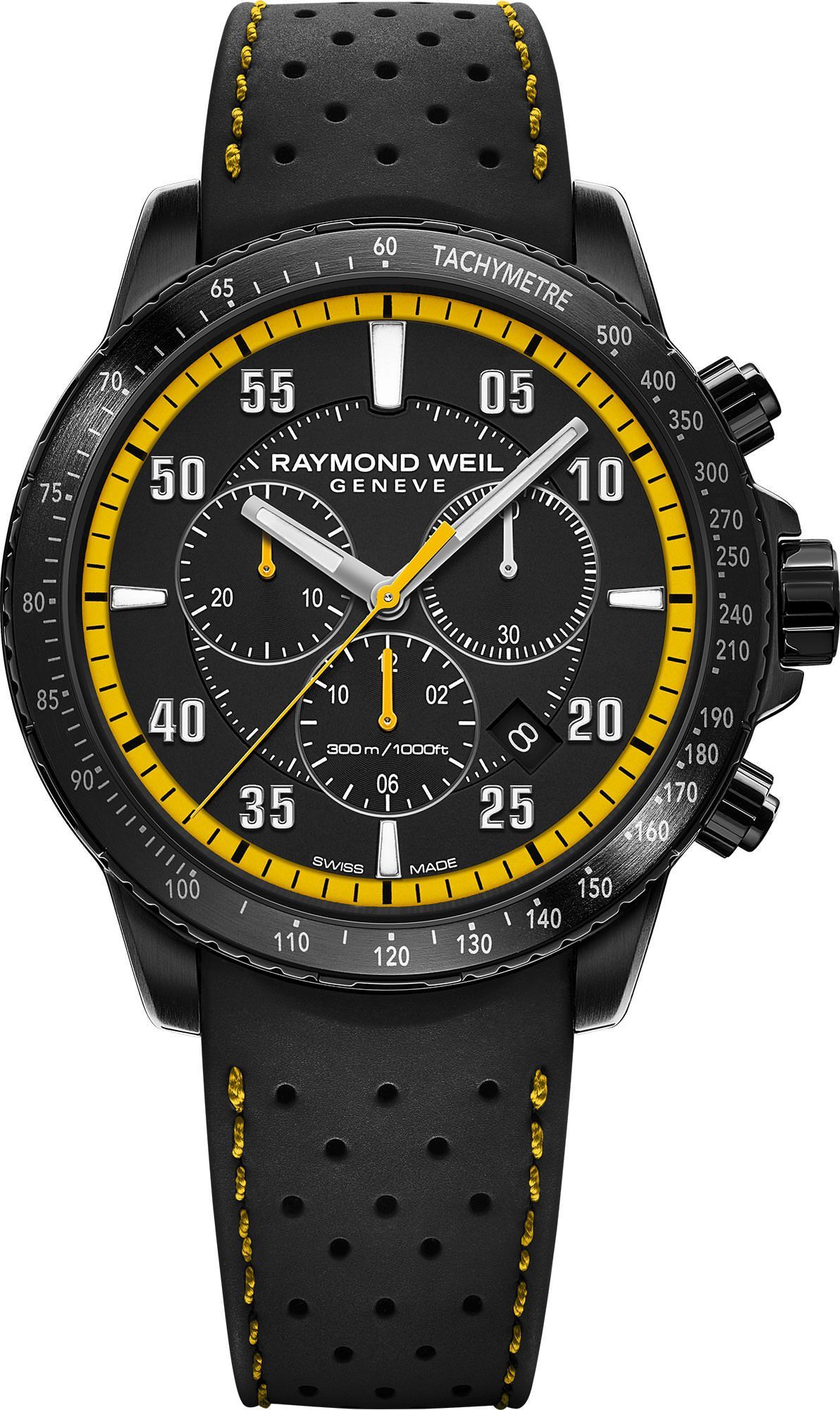 Raymond Weil Tango  Black Dial 43 mm Quartz Watch For Men - 1