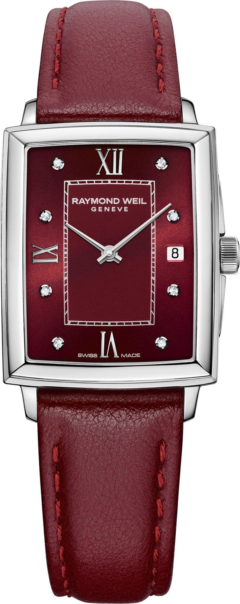 Raymond Weil  22.6 mm Watch in Red Dial For Women - 1
