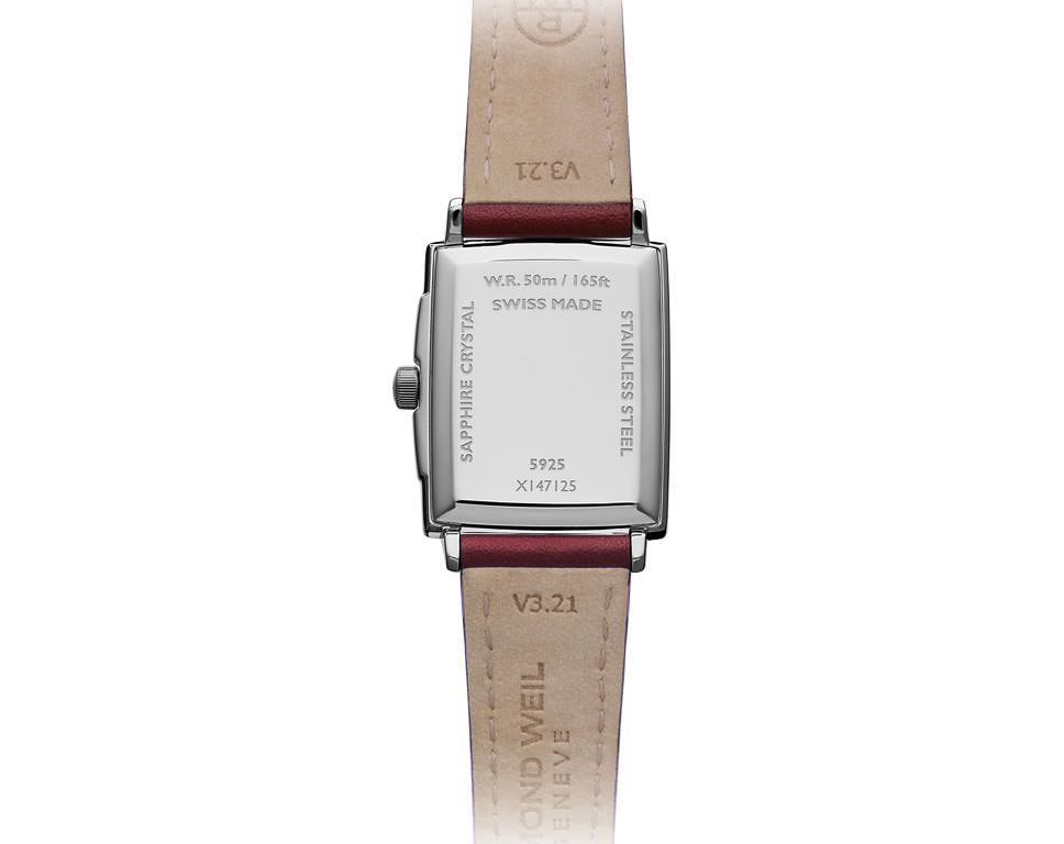 Raymond Weil  22.6 mm Watch in Red Dial For Women - 3