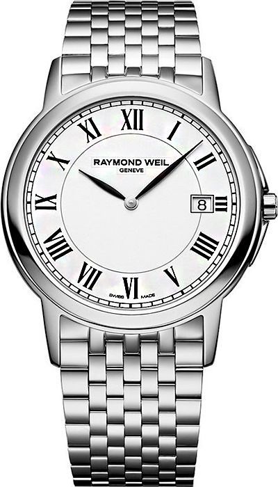 Raymond Weil Tradition  White Dial 39 mm Quartz Watch For Men - 1