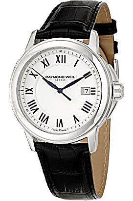 Raymond Weil Tradition  White Dial 42 mm Quartz Watch For Men - 1