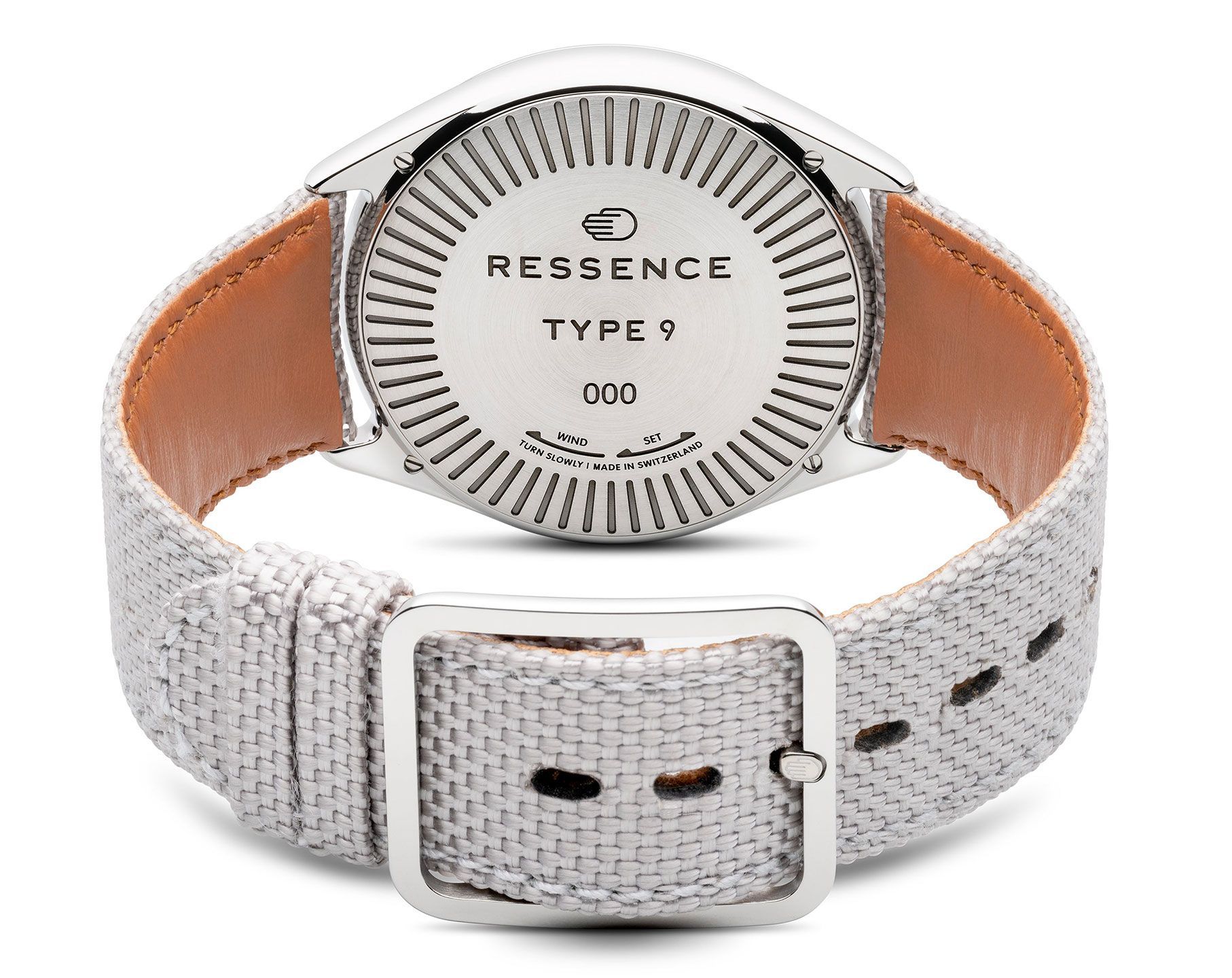 Ressence Type 9  Grey Dial 39 mm Automatic Watch For Unisex - 6