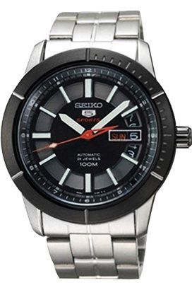 Seiko 5 Sports  Black Dial 35 mm Automatic Watch For Men - 1