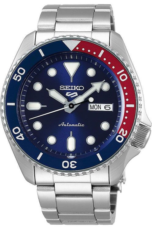 Seiko Sports Automatic Men Watches in Round case Blue Dial