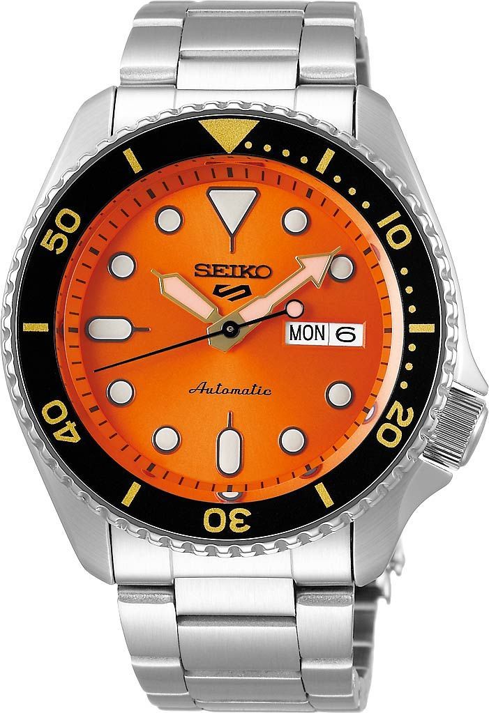 Seiko SKX Sports Style 42.5 mm Watch in Orange Dial For Men - 1