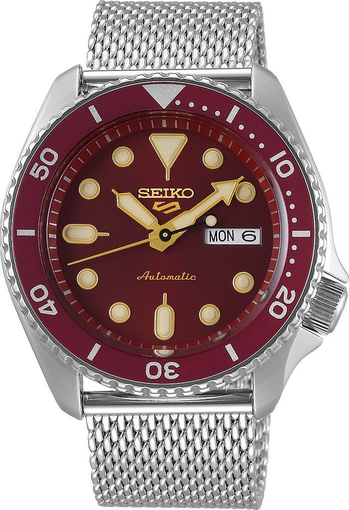 Seiko 5 Sports  Red Dial 42.5 mm Automatic Watch For Men - 1