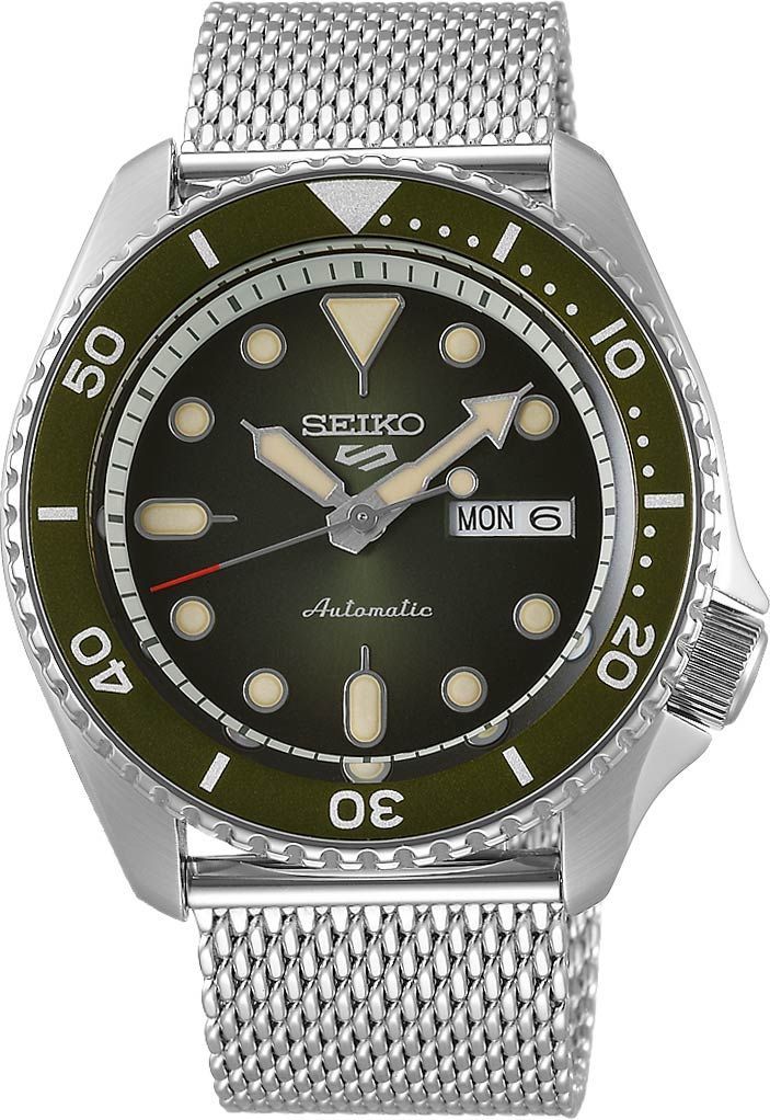 Seiko 5 Sports  Green Dial 42.5 mm Automatic Watch For Men - 1